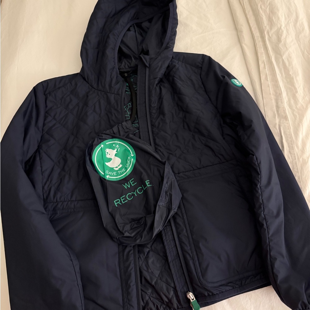 Save the Duck Navy Quilted Jacket